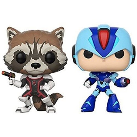 FUNKO POP! MARVEL GAMERVERSE MARVEL VS CAPCOM (ROCKET VS MEGA MAN X)
