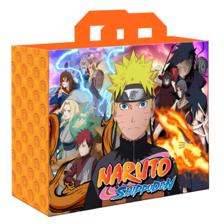 BOLSA RAFIA NARUTO SHIPPUDEN NARANJA