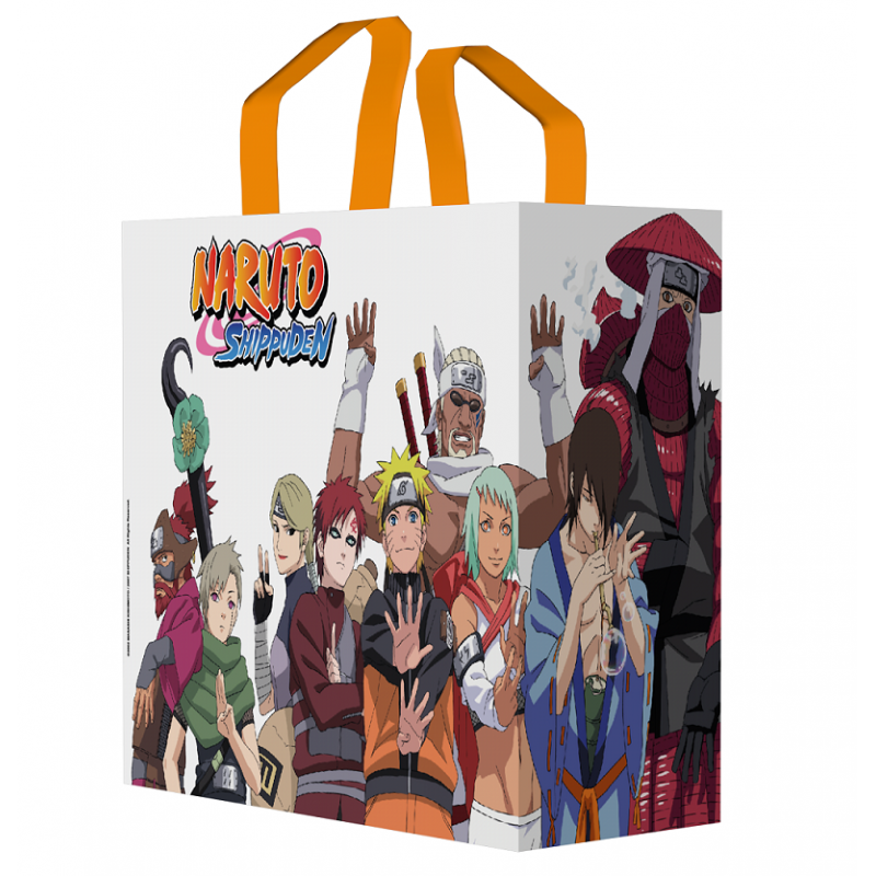 BOLSA RAFIA NARUTO SHIPPUDEN BLANCA