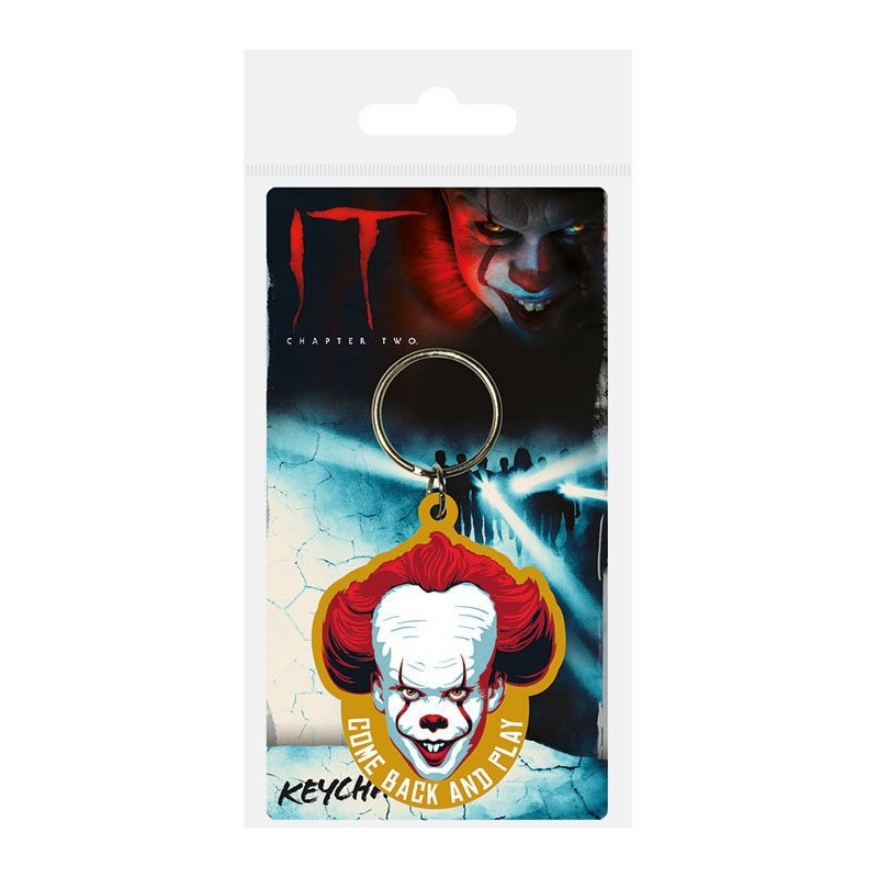 LLAVERO IT PENNYWISE "COME BACK AND PLAY" CAUCHO