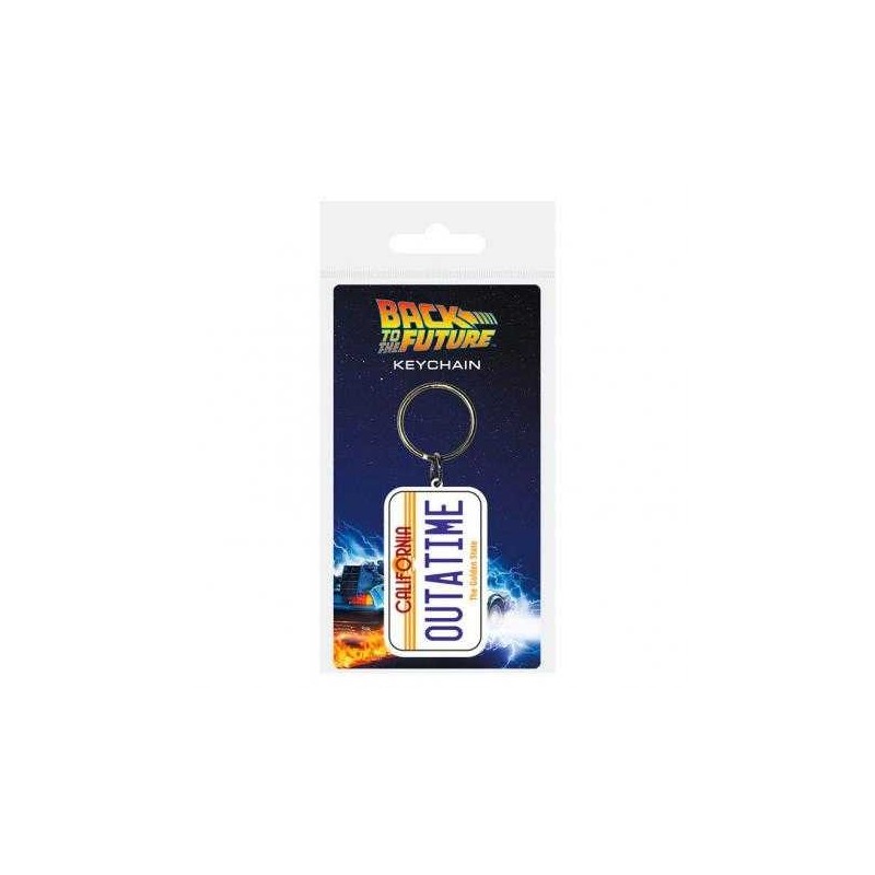 LLAVERO REGRESO AL FUTURO MATRICULA CAUCHO