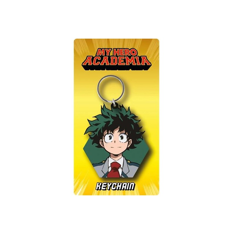 LLAVERO MY HERO ACADEMIA CAUCHO (DEKU CARA)