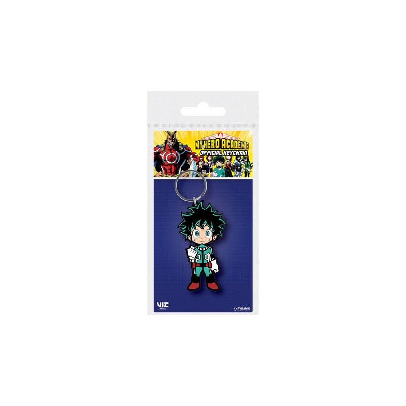 LLAVERO MY HERO ACADEMIA CAUCHO (DEKU)