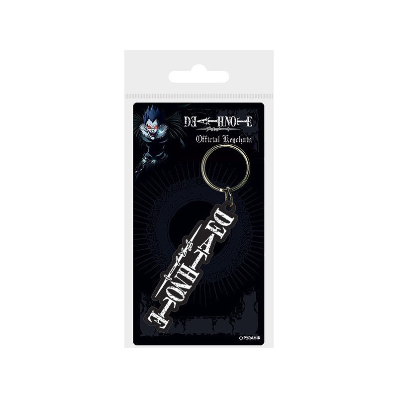 LLAVERO DEATH NOTE LOGO CAUCHO