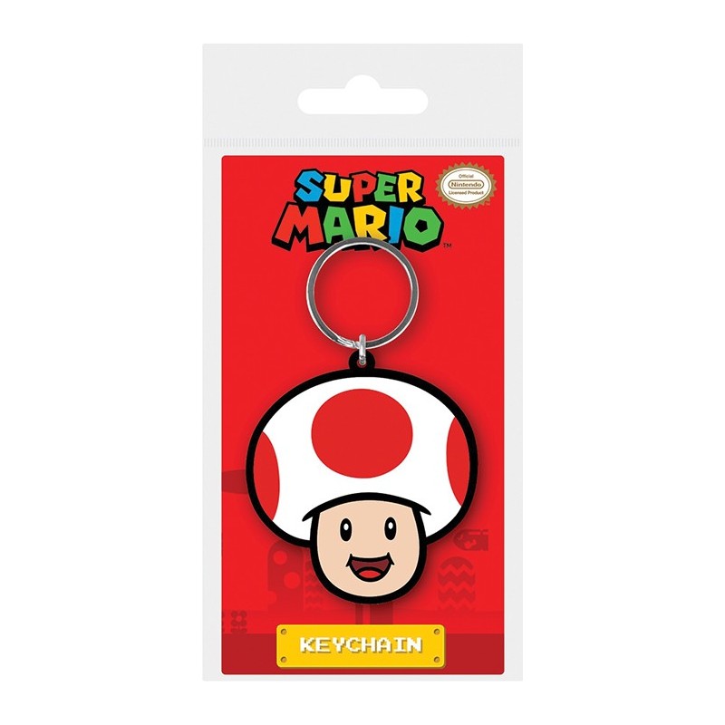 LLAVERO SUPER MARIO TOAD CAUCHO