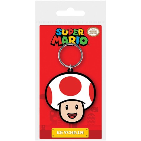 LLAVERO SUPER MARIO TOAD CAUCHO