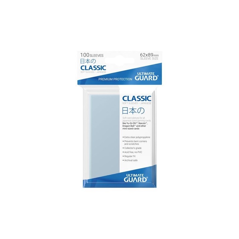 FUNDAS CARTAS CLASSIC SOFT SLAVES 62X89 JAPANESE SIZE (100U)