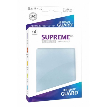 FUNDAS CARTAS 60U. (62X89) SUPREME SLEEVES ULTIMATE GUARD - TRANPARENT