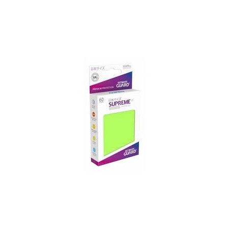 FUNDAS CARTAS 60U. (62X89) SUPREME SLEEVES ULTIMATE GUARD - VERDE CLARO