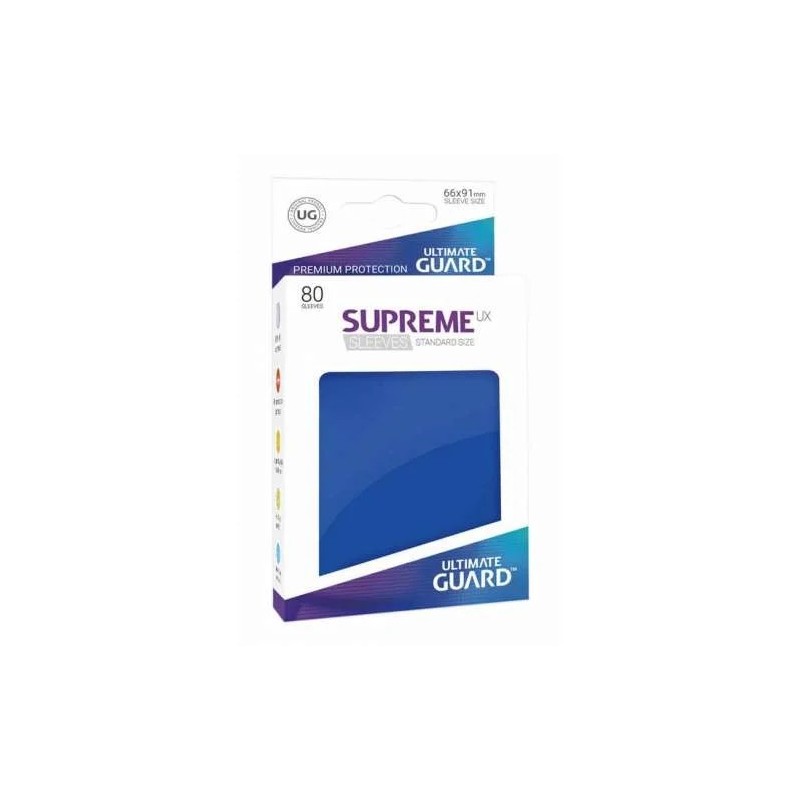 FUNDAS CARTAS 80U. (66X91) SUPREME SLEEVES ULTIMATE GUARD - AZUL