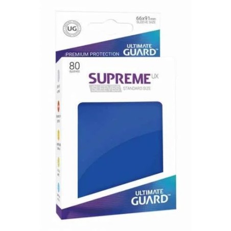 FUNDAS CARTAS 80U. (66X91) SUPREME SLEEVES ULTIMATE GUARD - AZUL
