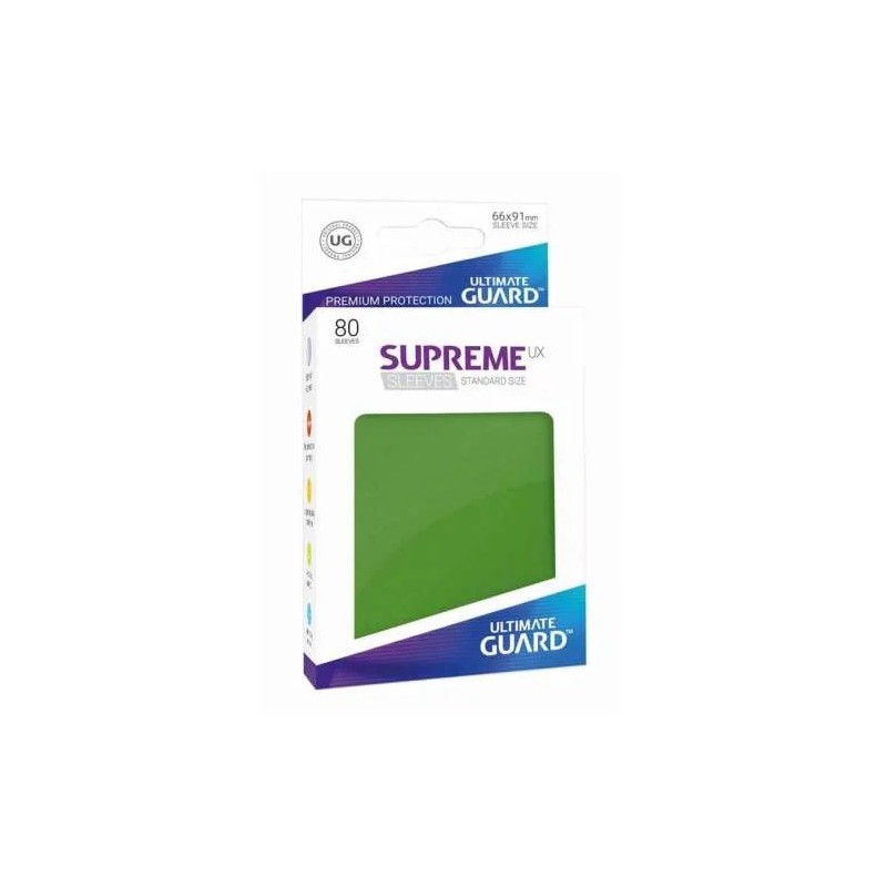 FUNDAS CARTAS 80U. (66X91) SUPREME SLEEVES ULTIMATE GUARD - VERDE