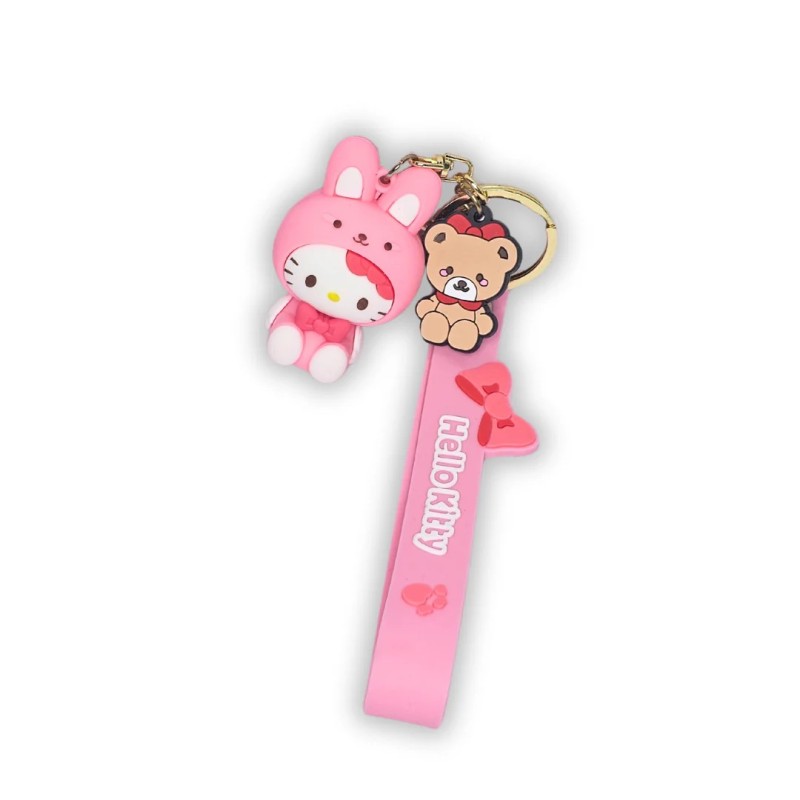 LLAVERO SANRIO GOMA (HELLO KITTY)