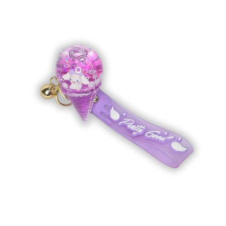 LLAVERO SANRIO LÍQUIDO (CINAMONROLL VIOLETA)