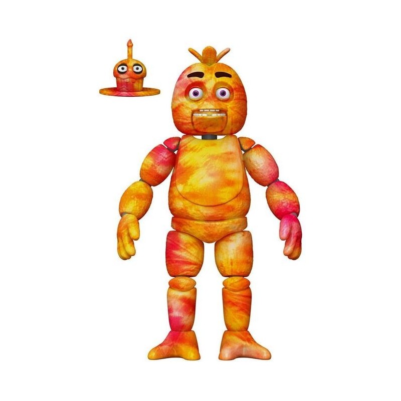 FNAF FIGURA ARTICULADA (TIE-DIE CHICA 13cm)