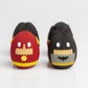 PACK MINI EGGS KNIT SERIES DC COMICS BATMAN, FLASH, SUPERMAN Y WONDER WOMAN