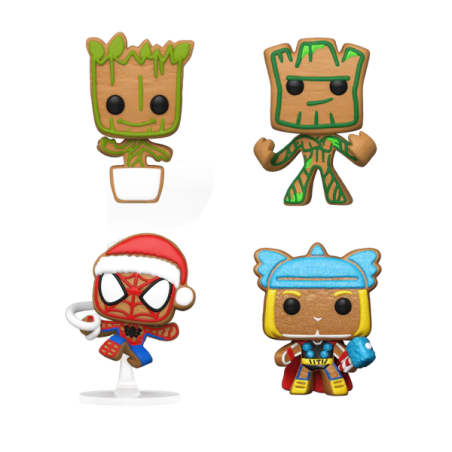 POCKET POP! MARVEL ( PACK 4 HAPPY HOLIDAYS)