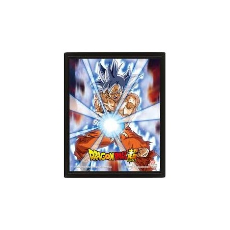 CUADRO 3D DRAGON BALL SUPER (UNTRA INSTINCT KAMEKAMEHA)