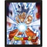 CUADRO 3D DRAGON BALL SUPER (UNTRA INSTINCT KAMEKAMEHA)
