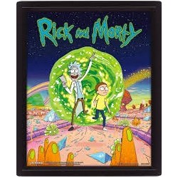CUADRO 3D RICK & MORTY PORTAL