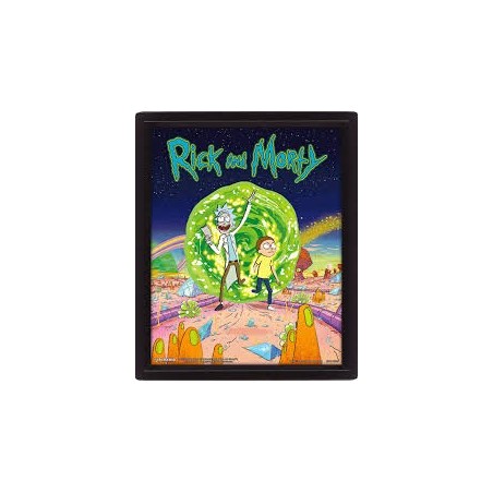 CUADRO 3D RICK & MORTY PORTAL