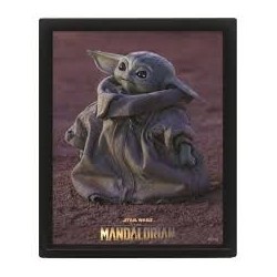 CUADRO 3D STAR WARS THE MANDALORIAN (GROGU)
