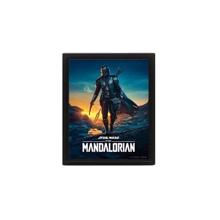CUADRO 3D STAR WARS THE MANDALORIAN (NIGHTFALL)