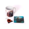 GOD OF WAR SET DE REGALO TAZA + POSAVASOS + LLAVERO