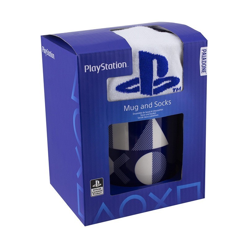 TAZA PLAYSTATION + CALCETINES