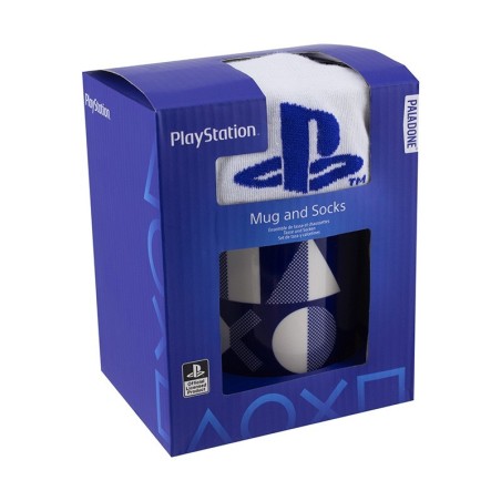TAZA PLAYSTATION + CALCETINES