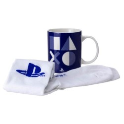 TAZA PLAYSTATION + CALCETINES