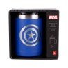 CAPITAN AMERICA MARVEL TAZA AISLANTE ACERO INOXIDABLE CON TAPA