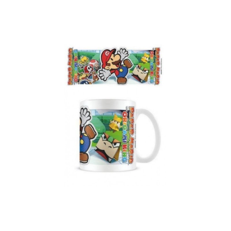 TAZA PAPER MARIO ORIGAMI KING