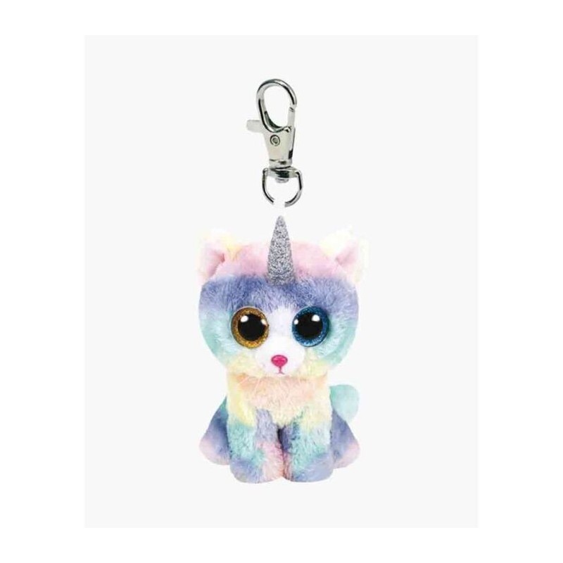 PELUCHE TY LLAVERO GATO CON CUERNO (HEATHER)