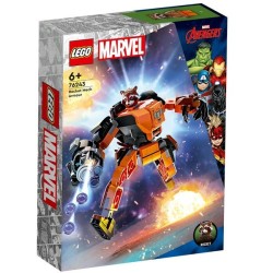 LEGO MARVEL 76243 LA ARMADURA ROBOTICA DE ROCKET