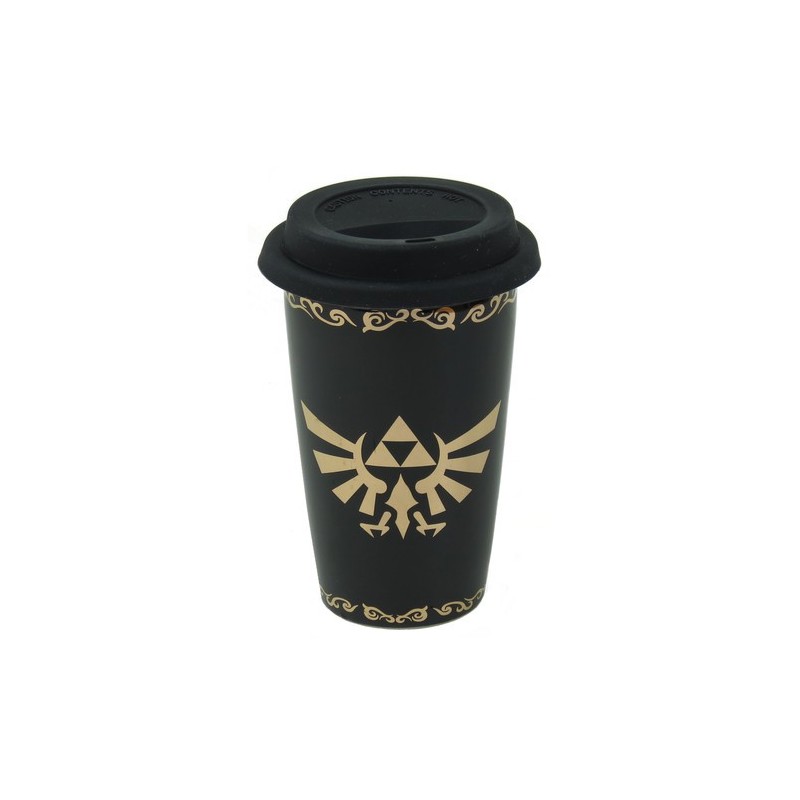 TAZA DE VIAJE DE ZELDA TRIFUERZA