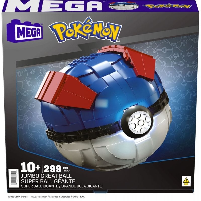 POKEMON JUMBO GREATBALL MEGA CONSTRUX 299PCS