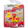 POKEMON BATTLE FIGURE SET (PIKACHU - MAGMAR - TURTWIG)