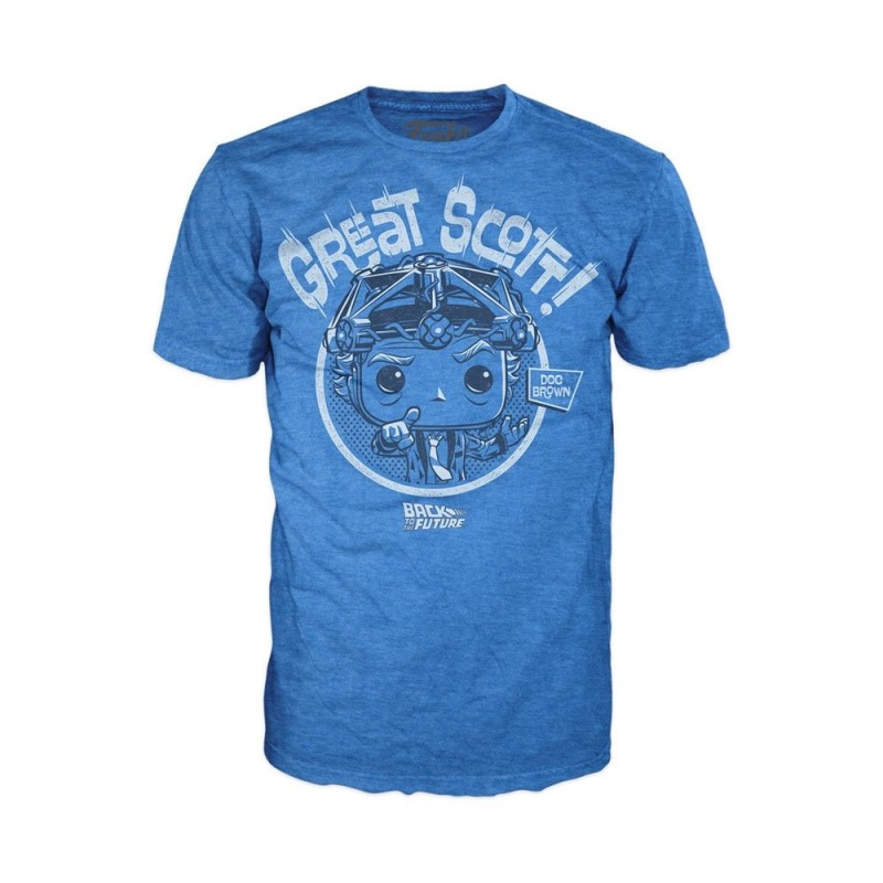 CAMISETA FUNKO REGRESO AL FUTURO (DR. EMMET BROWN / GREAT SCOTT!)