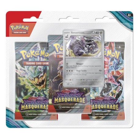 CARTAS POKEMON TCG TWILIGHT MASQUERADE - BLISTER 3 SOBRES INGLÉS