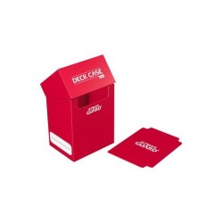 CAJA CARTAS DECK CASE 80+ ULTIMATE GUARD ROJO
