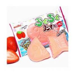 GALLETA TAIYAKI RELLENA DE CREMA DE FRESA 16.5G MEITO